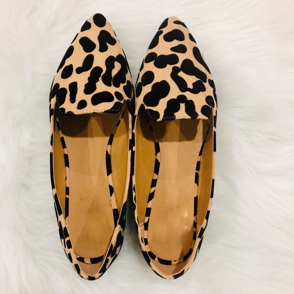 5⭐️TAN LEOPARD Slip-On pointed toe ballet- Shoe - Picture 2 of 6
